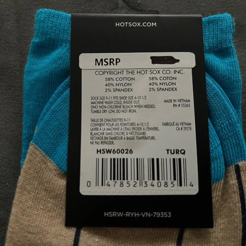 HOTSOX Women's Los Angeles California Crew Socks - Beach Themed